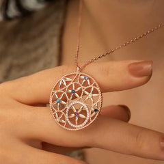 Silver Flower of Life Necklace