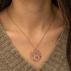 Silver Flower of Life Necklace