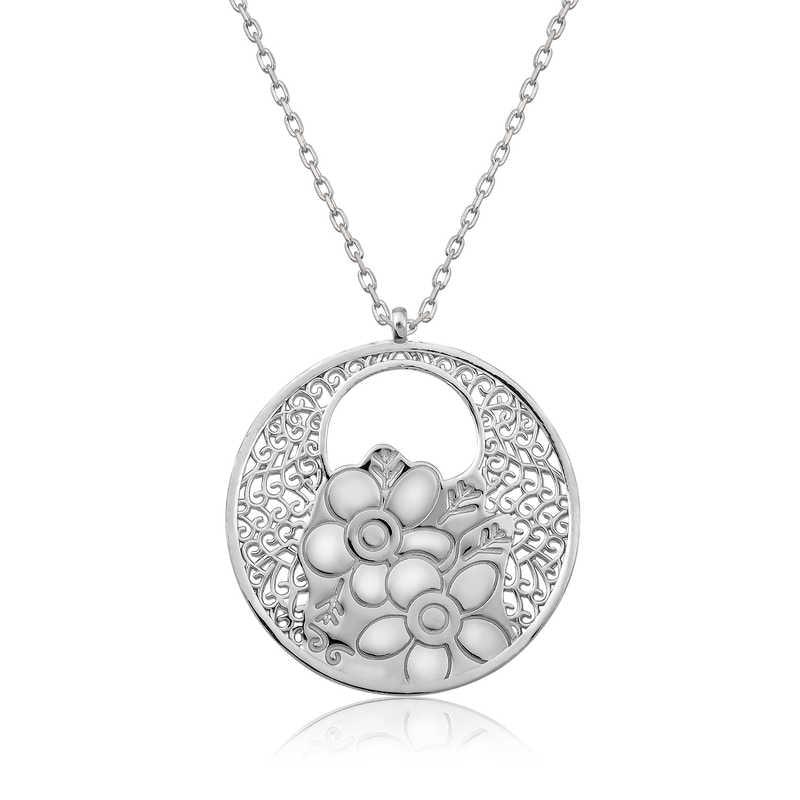 Silver Flower of Life Necklace