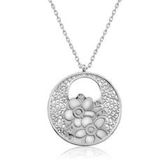 Silver Flower of Life Necklace