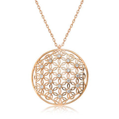 Silver Flower of Life Women's Necklace
