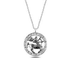 Silver Sagittarius Necklace