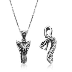 Silver Cobra Snake Necklace