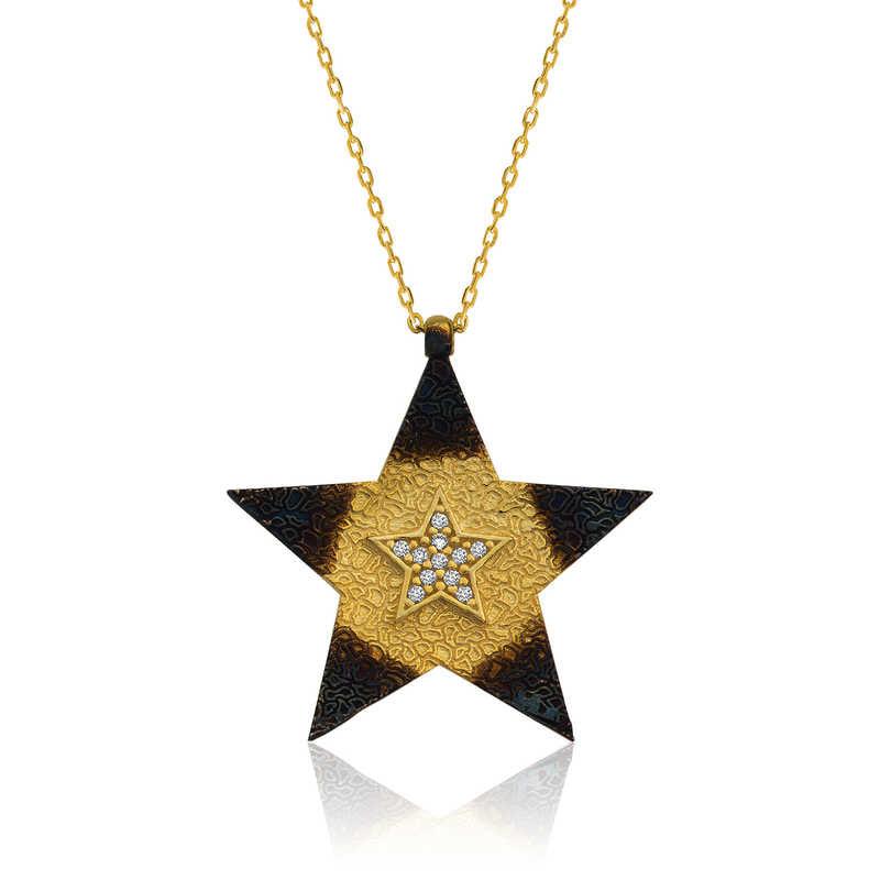 Silver Star Women's Necklace 