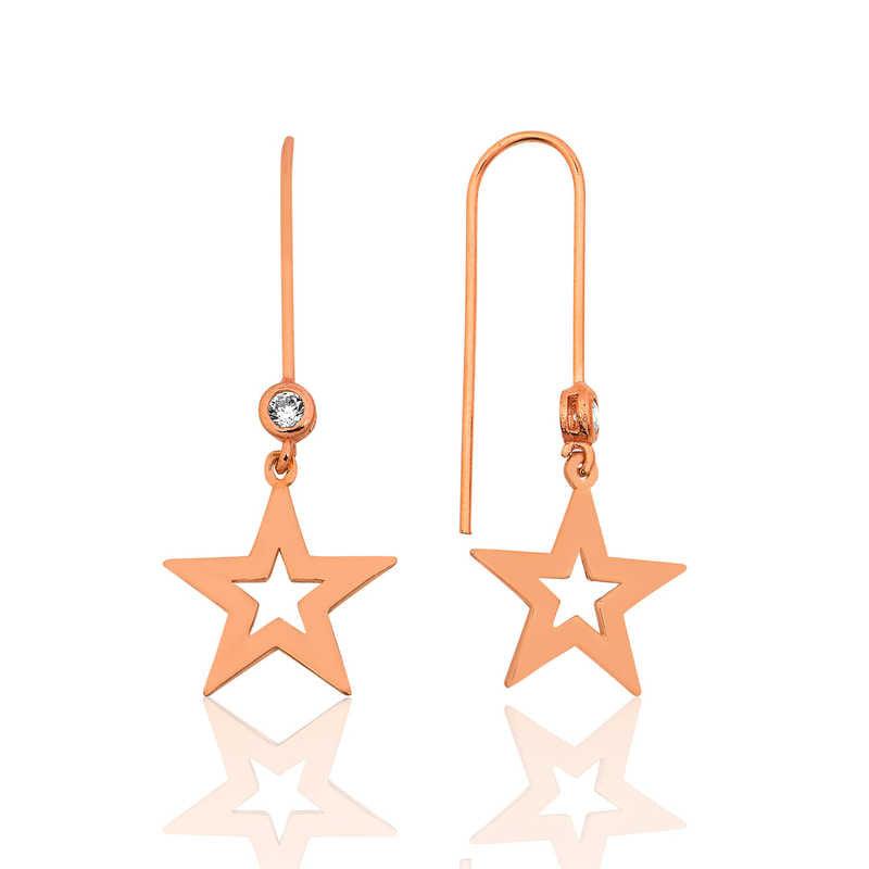 Silver Star Earrings
