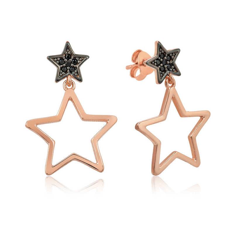 Silver Star Earrings
