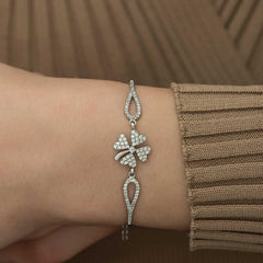Silver Clover Bracelet
