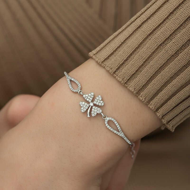 Silver Clover Bracelet