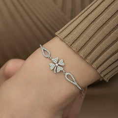 Silver Clover Bracelet