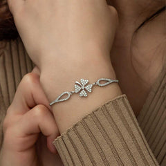 Silver Clover Bracelet