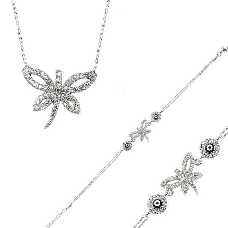 Silver Dragonfly Women Set