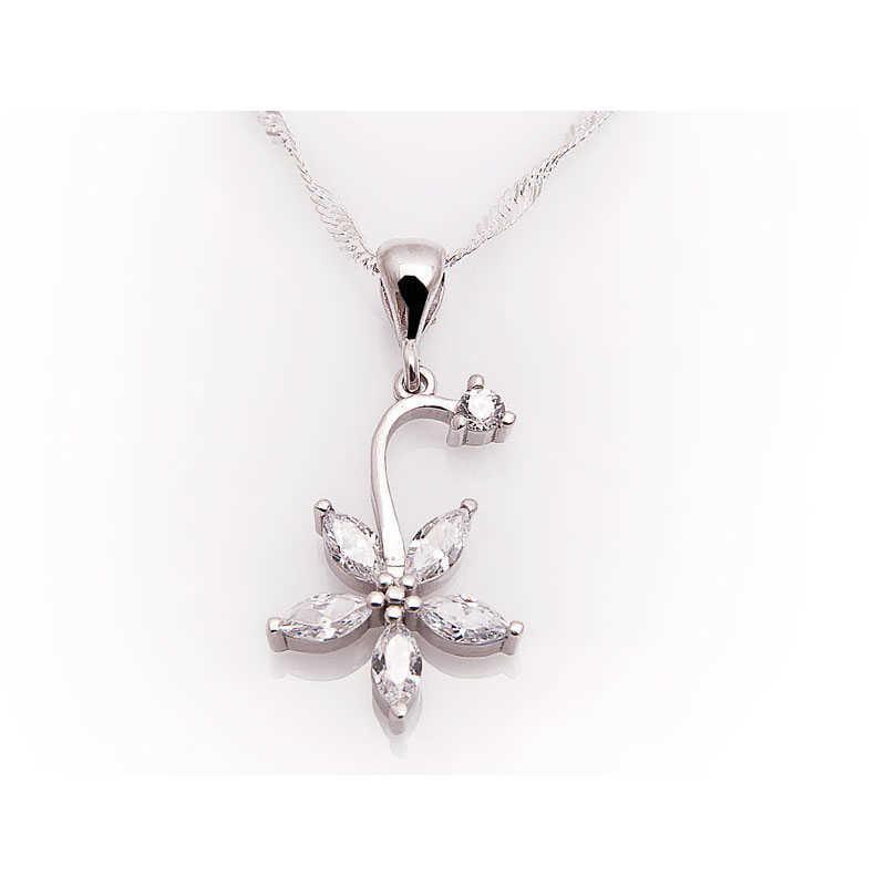 Silver Flower Women's Necklace