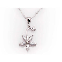 Silver Flower Women's Necklace