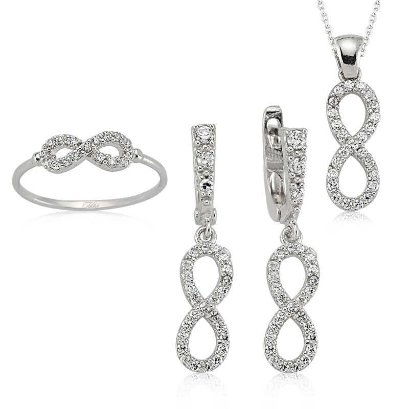 Silver Infinity Ladies Set