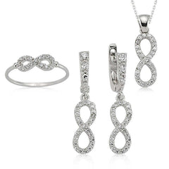 Silver Infinity Ladies Set