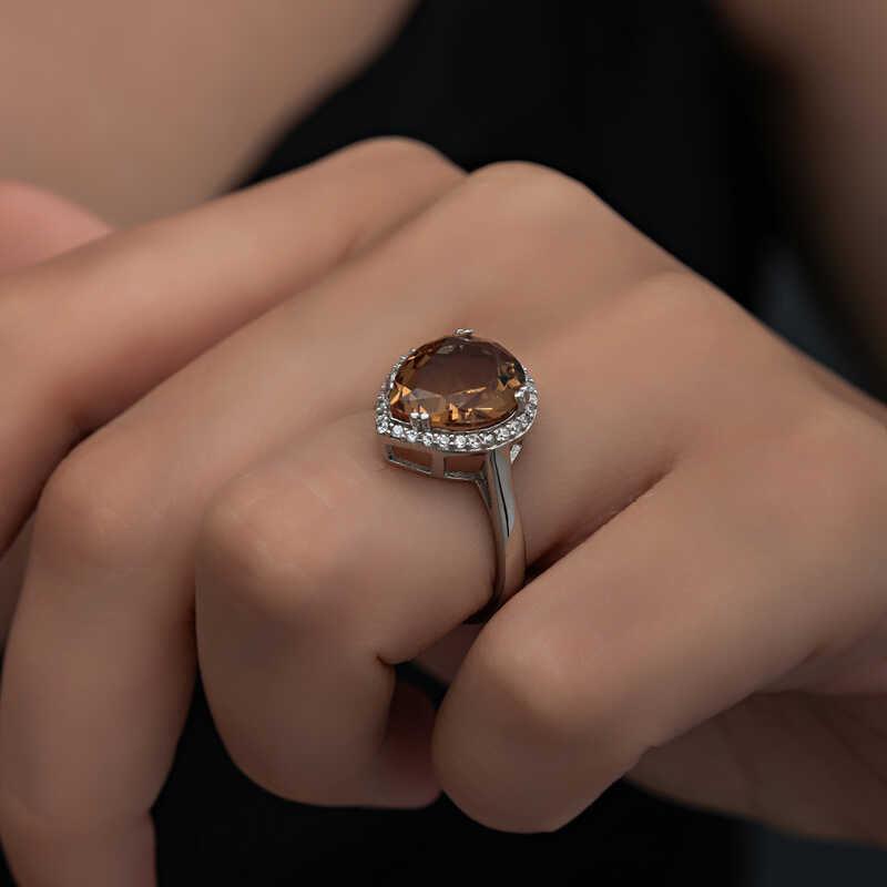 Silver Zultanite Drop Women's Ring