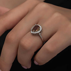 Silver Zultanite Drop Women's Ring