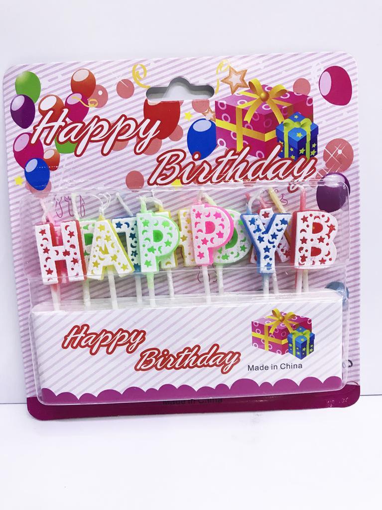 NessiWorld Happy Birthday Colorful Candle