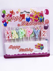 NessiWorld Happy Birthday Colorful Candle