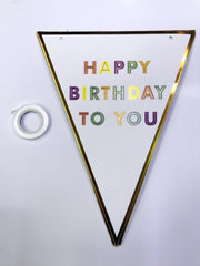 Décoration de drapeau fanion « Joyeux anniversaire » de Nessiworld