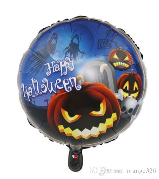 Ballon en aluminium « Joyeux Halloween » en forme de citrouille, 45,7 cm