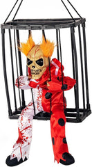 Capteur de son animé Prisonnier Joker Squelette Décoration 22x27 cm