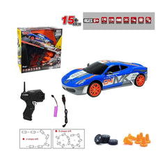 Voiture de drift Nessiworld HB-SC24A07-09-10-11, télécommande, 2,4 G, rechargeable, échelle 1:24, toutes fonctions - Vardem