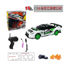 Voiture de drift Nessiworld HB-SC24A07-09-10-11, télécommande, 2,4 G, rechargeable, échelle 1:24, toutes fonctions - Vardem