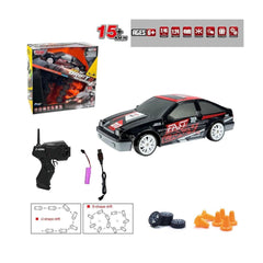 Voiture de drift Nessiworld HB-SC24A07-09-10-11, télécommande, 2,4 G, rechargeable, échelle 1:24, toutes fonctions - Vardem