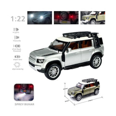 Nessiworld HCL-510A Pull Back 1:22 Sound and Light Steam DF Metal Jeep