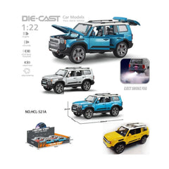 Nessiworld HCL-521A Pull Back 1:22 Sound and Light Steam Metal Jeep