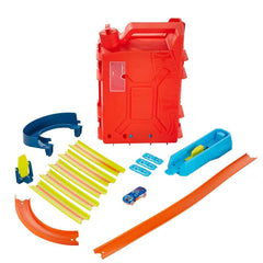 Kit de cascades avec bidon d'essence HDX78 HW Track Builder, Hot Wheels Track Builder