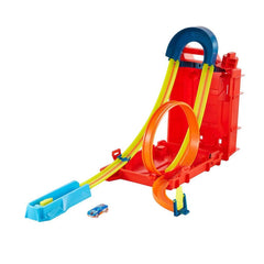 Kit de cascades avec bidon d'essence HDX78 HW Track Builder, Hot Wheels Track Builder