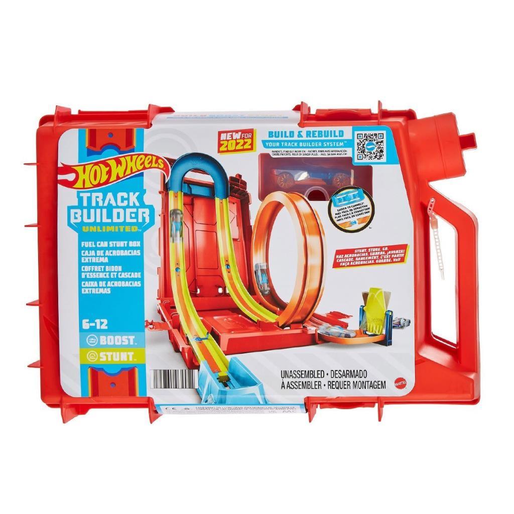 Kit de cascades avec bidon d'essence HDX78 HW Track Builder, Hot Wheels Track Builder