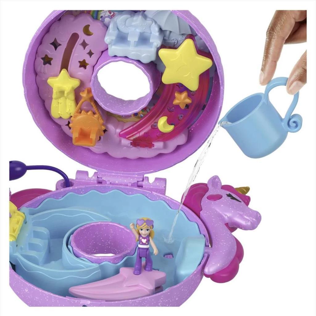 Coffret de jeu Polly Pocket sur le thème de la licorne HKV34