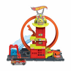 HKX41 Hot Wheels Circle Track Fire Station