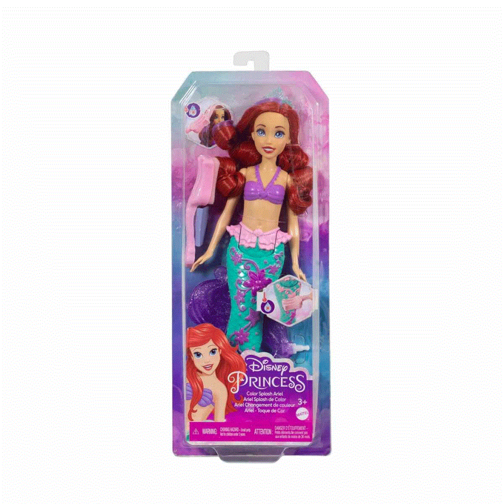 HLW00 Disney Princess Mermaid Ariel with Gorgeous Color Changing Hair