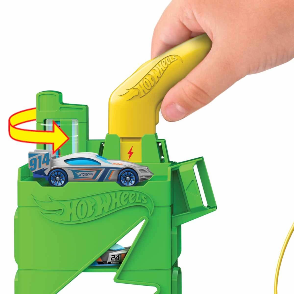 NessiWorld Hot Wheels Electric Vehicle Charging Station Playset HTN79