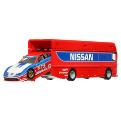 Nessiworld Hot Wheels Premium Team Transport Euro Hauler &amp; 94 Nissan 300 ZX GTS HRV44