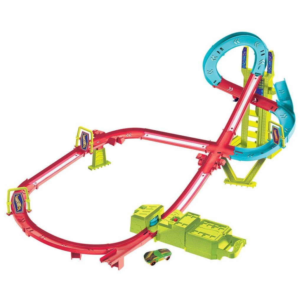 Circuit multi-courses passionnant Hot Wheels Neon Races HPC07
