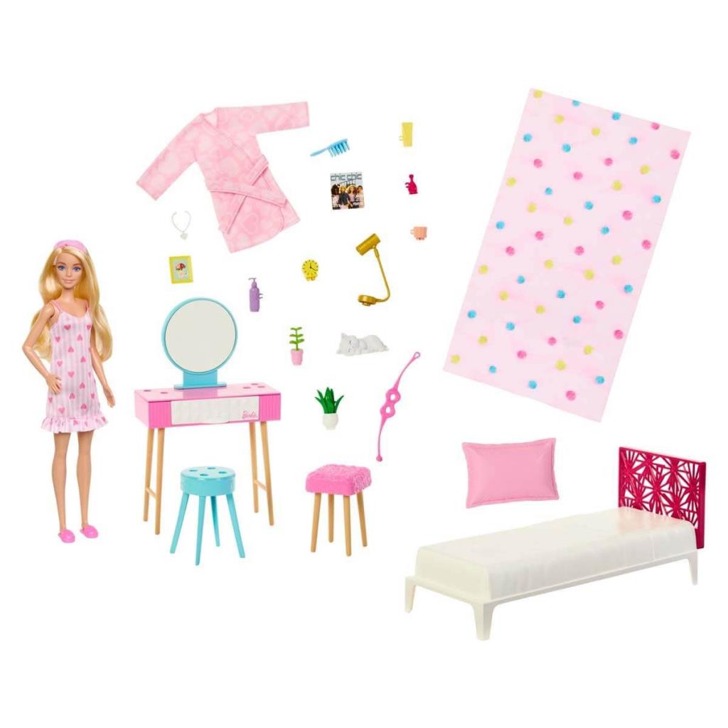 HPT55 Ensemble de jeu pour chambre à coucher Barbie