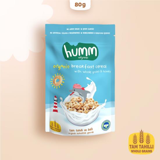 Nessiworld Humm Organic Whole Grain and Honey Breakfast Cereal 80 Gr