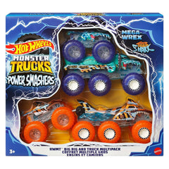 Nessiworld HYJ29 Hot Wheels Monster Trucks Power Smashers Multipack