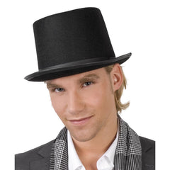 Nessiworld Second Quality Adult Black Color Ringmaster Magician Hat Felt Hat 15 cm 