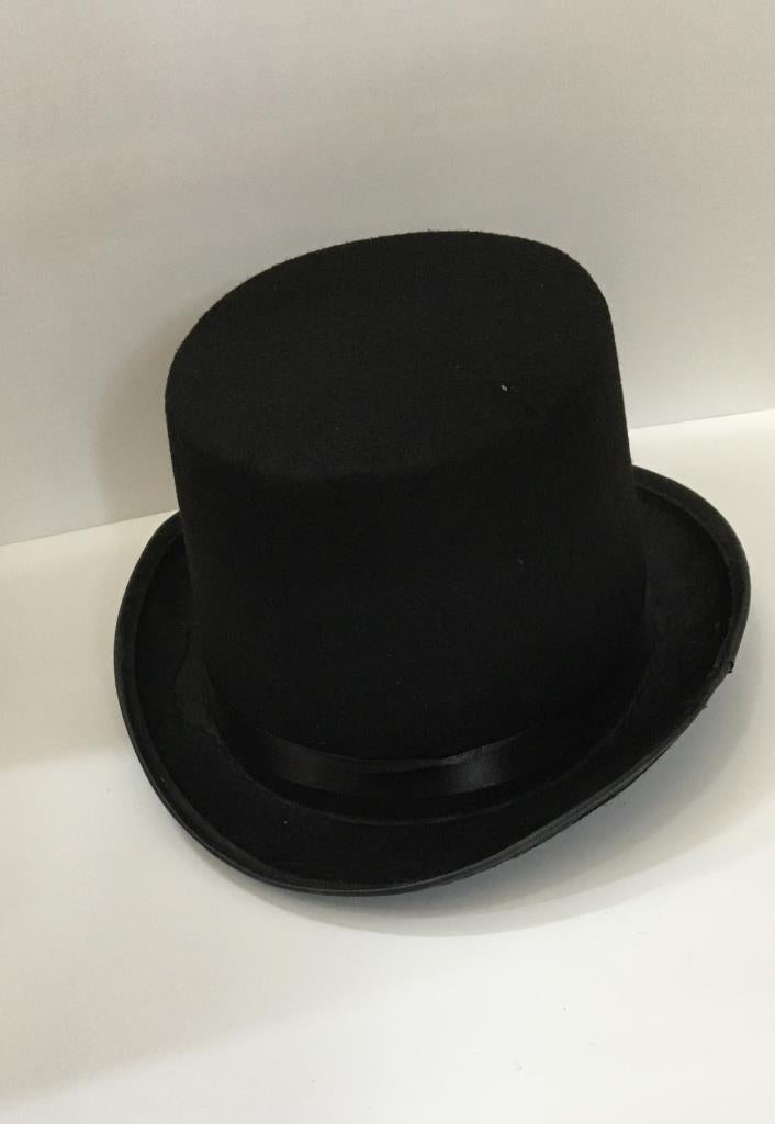 Nessiworld Second Quality Adult Black Color Ringmaster Magician Hat Felt Hat 15 cm 