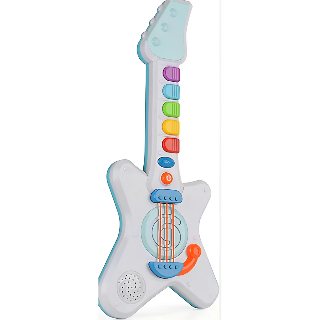 NessiWorld Işıklı Müzikli ve Çok Fonksiyonlu Rock'n Roll Gitar