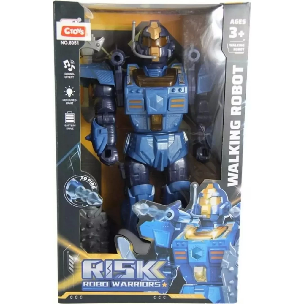 Nessiworld Işıklı Sesli Ok Atan Ve 360 Derece Dönen Robot