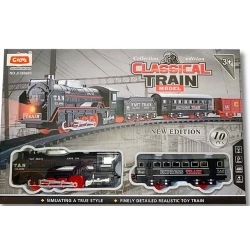 Coffret train lumineux et sonore Nessiworld 10 pièces