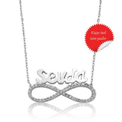 Silver Named Infinity Women's Necklace