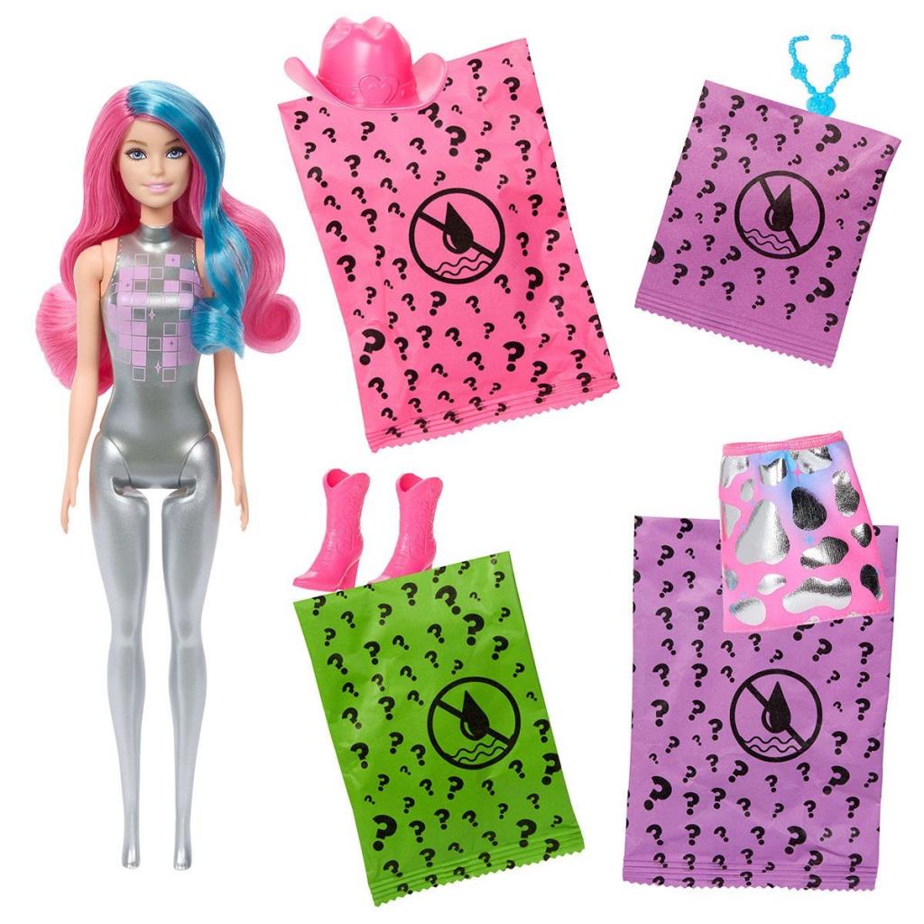 Nessiworld JCP01 Barbie Color Reveal - Color Changing Surprise Barbie Disco Star Series